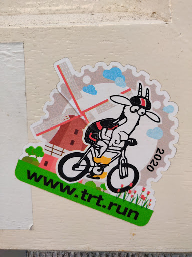 Street sticker Amsterdam 2020 www.trt.run