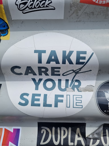 Street sticker TAKE CARE OF YOURSELFIE