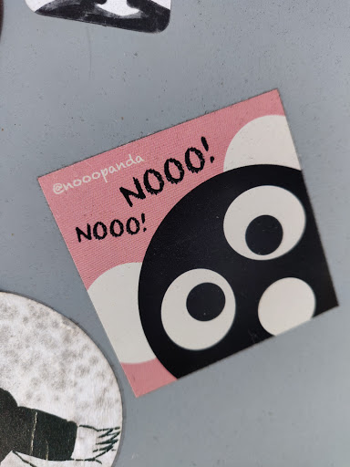 Street sticker @nooopanda NOOO! NOOO!