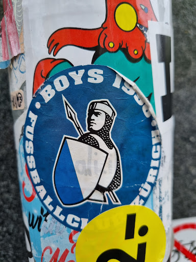 Street sticker Amsterdam CC 1990 FUSSBALLES BOYS . T&Uuml;RICH ur CM