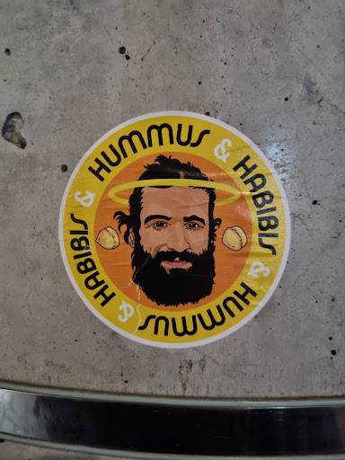 Street sticker &amp; HUMMUS HABIBIS &amp; &amp; HABIBLS HUMMUS &amp;