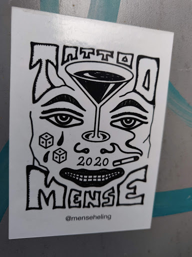 Street sticker Amsterdam 2020 MIENSE @menseheling