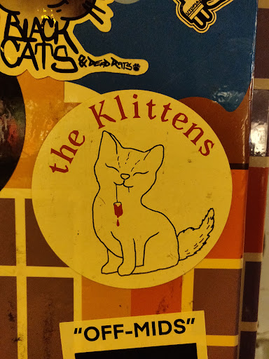 Street sticker BLACK UTOP CATS &amp;DEADRATS the Klittens &quot;OFF-MIDS&quot;