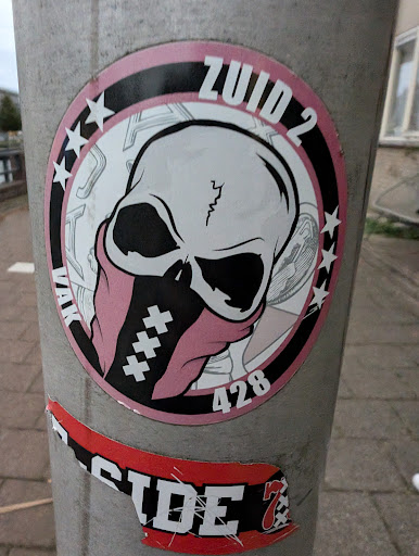 Street sticker Amsterdam ZUID 2 VAK 428 xxx 10 IDE