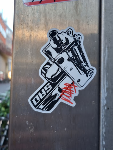 Street sticker Amsterdam TATTOO SAO