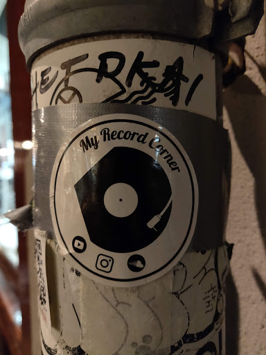 Street sticker Amsterdam Record My Corner