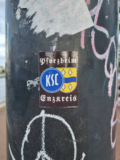 Street sticker Amsterdam Pforzheim KSC Enzareis