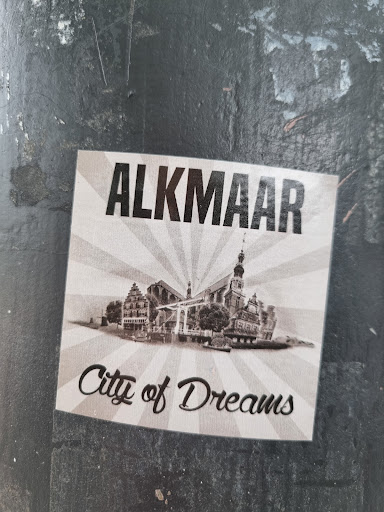 Street sticker Amsterdam ALKMAAR City of Dreams