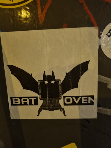 Street sticker Amsterdam BAT OVEN