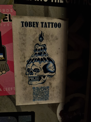 Street sticker F ORDS EL OJES TOBEY TATTOO A LEEFT