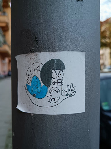 Street sticker Berlin POLIC