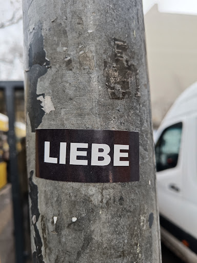 Street sticker Berlin LIEBE