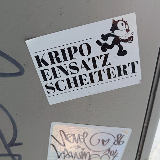 Street sticker KRIPO EINSATZ SCHEITERT