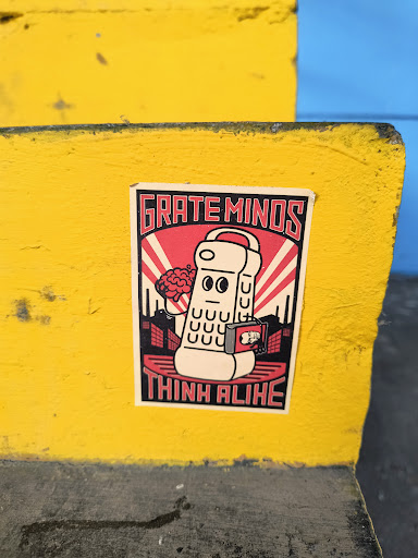 Street sticker Berlin GRATE MINOS ССС THINH ALIHE