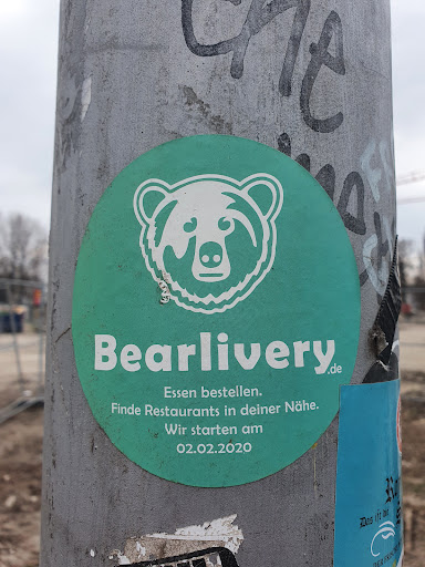 Street sticker the Bearlivery .de Essen bestellen. Finde Restaurants in deiner N&auml;he. Wir starten am 02.02.2020 Ro Das ift die DER FRISCHE