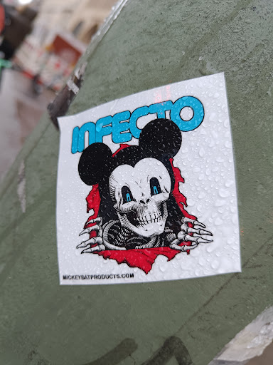 Street sticker MICKEYBATPRODUCTS.COM Infecto