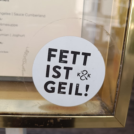 Street sticker well ngelee I Sauce Cumberland emesuppe حة mian Joghurt FETT IST K &amp; Kk GEIL!