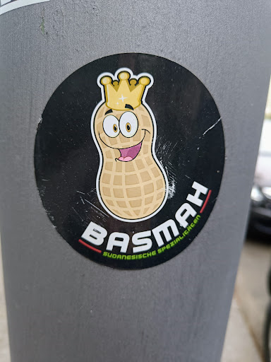 Street sticker Berlin BASMAH SUDANESISCHE SPEZIALICHEEN