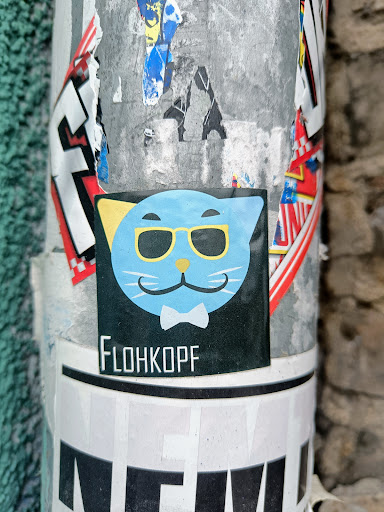 Street sticker Berlin FLOHKOPF