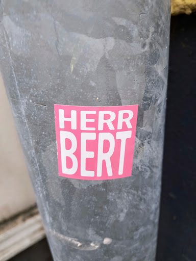 Street sticker Berlin HERR BERT