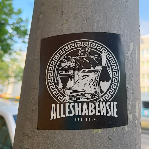 Street sticker ALLESHABENSIE EST.2016