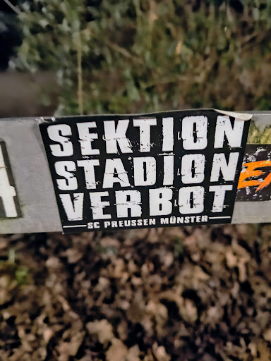 Street sticker Berlin SEKTION STADION VERBOT SC PREUSSEN M&Uuml;NSTER