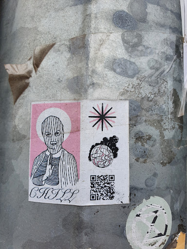 Street sticker CHILL <a class="a-tag" href="https://www.instagram.com/aleph.hoodz">https://www.instagram.com/aleph.hoodz</a>