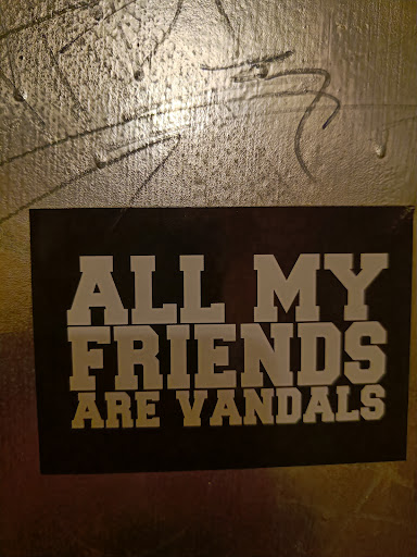 Street sticker Berlin ALL MY FRIENDS ARE VANDALS