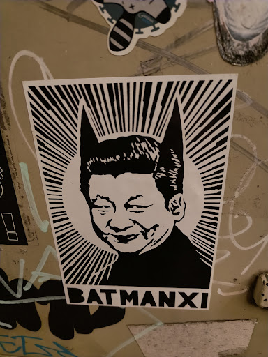 Street sticker BATM&Alpha;&Nu;XI