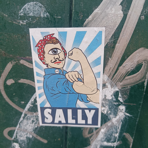 Street sticker Berlin ESLAMMO SALLY