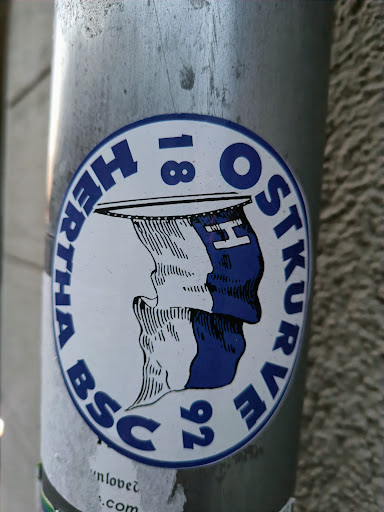 Street sticker POSTLORVET H 18 92 HERTHA BSC .com unlopez