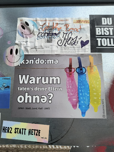 Street sticker Berlin DH UND P&Auml;CKCHEN DHR DU Let DEUTSCHLAND+EU Beat /Addressee BIST CORROR Deutschland Germany Herai TOLL Frankierung fur Packchen und Pakete Inklusive klimaneutralem Versan bitte hier aufkleben! Emissionen werden durch Investitionen in Klimaschutzprojekte ausgeglichen. Mehr Informationen unter dhl.de/gogreen Frachtfuhrer) Ist die Post AG. gelten Packchen die AGB Brief National bzw. International und fur Deutsche ES f&uuml;r zum Zeitpunkt der Zulassige Ma&szlig;e Gewichte, Services und Bestimmungsl&auml;nder: Guter in der von ihm eingelieferten Sendung enthalten sind siehe Ruckseite oder unter dhl.de kon'doxme Bobojugend Warum taten's deine Eltern &iquest;euyo (SPAX-Stadt, Land, Flu&szlig; - 1997) sibannac1972 HERZ STATT HETZE uph.de