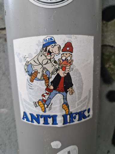 Street sticker Misc HJK ANTI IFK!