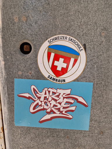 Street sticker SCHWEIZER SKISCHULE + SAMNAUN V