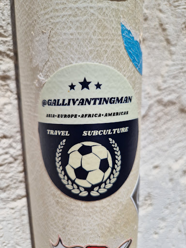 Street sticker @GALLIVANTINGMAN ASIA EUROPE AFRICA AMERICAS TRAVEL SUBCULTURE