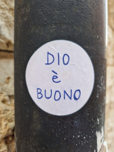 Street sticker DIO &egrave; BUONO