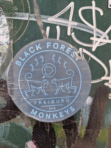 Street sticker Misc BLACK FOREST FREIBURG MONKEYS 2018