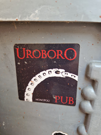 Street sticker UROBORO PUB MONOPOLI