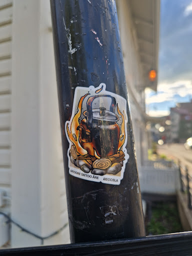 Street sticker ARTCORE TATTOO ARE BECCSLA