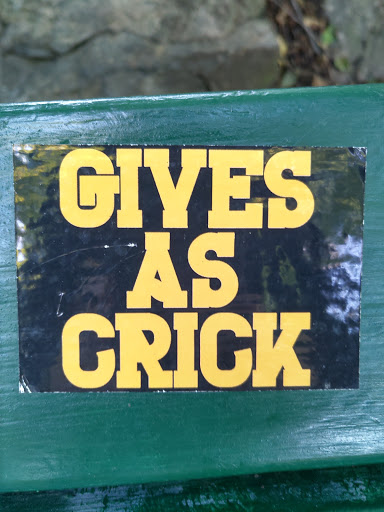 Street sticker Stockholm Gives As Crick