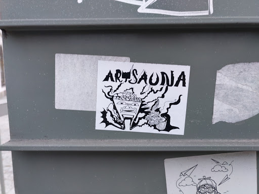 Street sticker Stockholm ART SAUNA