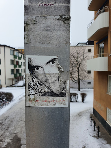 Street sticker Stockholm A EMTY DANIEISIMENTED.CON