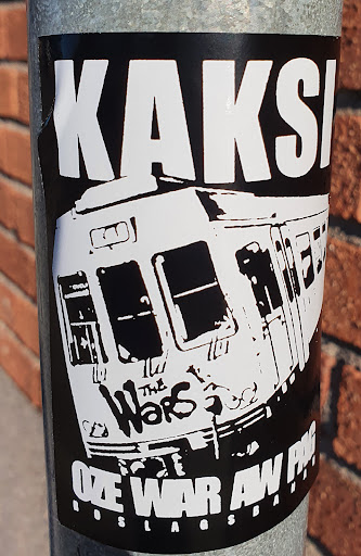 Street sticker Stockholm КAKS Wars THE EWAR AN