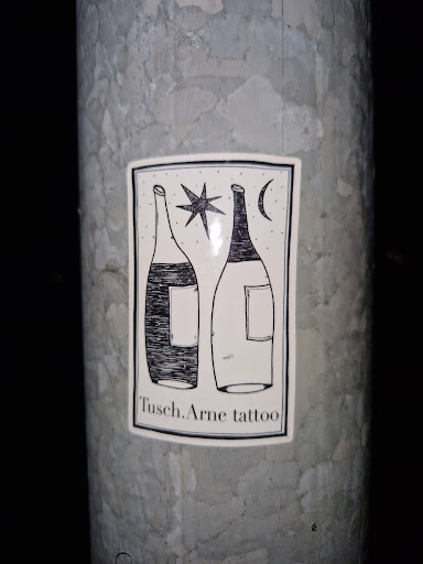 Street sticker Stockholm Tusch.Arne tattoo <a class="a-tag" href="https://www.instagram.com/tusch.arne/">https://www.instagram.com/tusch.arne/</a>