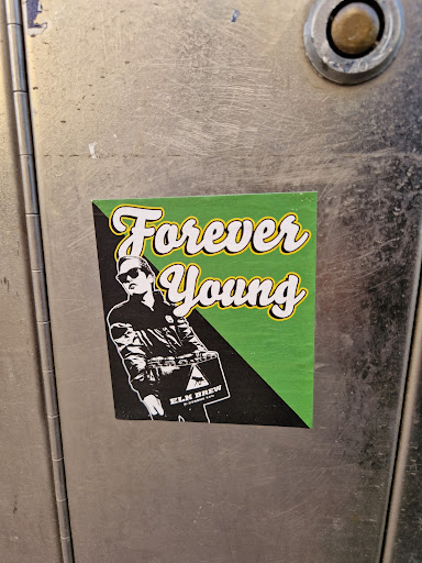 Street sticker Forever Young MAL ELK BREW