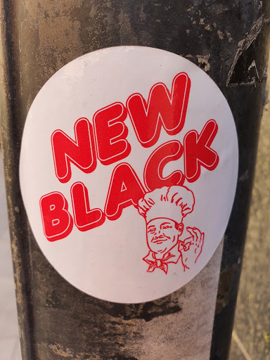 Street sticker Stockholm NEW BLACK