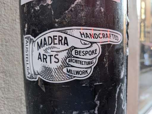 Street sticker Stockholm HANDCRAFTED AUSTELL.GA MADERA BESPOKE ARTS ARCHITECTURAL MILLWORK