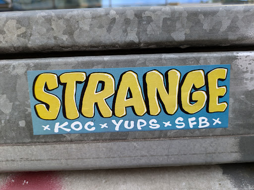 Street sticker Stockholm STRANGE кос YUPS*SFBX x x