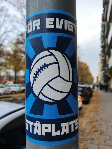 Street sticker ST&Auml;PLAT R EVIG