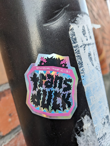 Street sticker Stockholm FUCK THE cis!